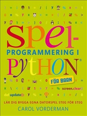 cover image of Spelprogrammering i Python